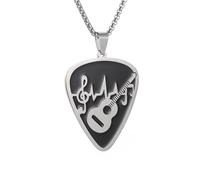 necklaces personalised necklace,Fashionable Guitar Necklace R&B Music Personalized Guitar Pick Pendant Men Women Trendy Charm Hip Hop Jewelry