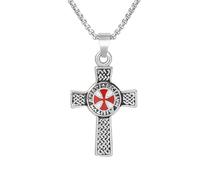 necklaces personalised necklace,New Punk Red Cross Expedition Templar Cross Pendant Necklace Various Styles Men's Amulets Accessories Jewelry Gifts