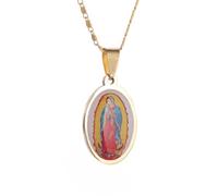 necklaces personalised necklace,Our Lady Dalupe Pendant Catholic Church Blessing Necklace for Men Women Faith Amulet Jewelry Gift