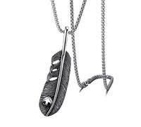 necklaces personalised necklace,Personality Vintage Animal Flying Eagle Feather Pendant Necklace Men Punk Street Rock Motorcycle Jewelry Gift