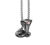 necklaces personalised necklace,Retro Gothic Red Cobra Viper Pendant Necklace for Men Personalized Punk Hip Hop Cool Motorcycle Riding Jewelry Gift