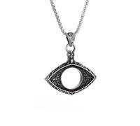 necklaces personalised necklace,Retro Hollow God's Eye Devil's Eye Pendant Necklace Personalized Men's Punk Gothic Hip-Hop Jewelry Gift