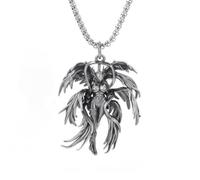 necklaces personalised necklace,Retro Mythical Gothic Evil Spirit Female Angel Wings Goddess Pendant Necklace Men and Women Punk Lucky Amulet Jewelry
