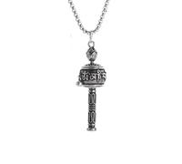 necklaces personalised necklace,Retro Old Prayer Wheel Six-Character Mantra Tibetan Pendant Necklace Men and Women Lucky Jewelry Pendant