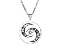 necklaces personalised necklace,Spiral Witchcraft Five-Pointed Star Moon Knot Necklace Pendant for Men and Women Fashionable Lucky Jewelry