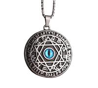 necklaces personalised necklace,Star of David Devil's Eye Angel Seal Pendant Necklace Men's Judaism Amulet Jewelry