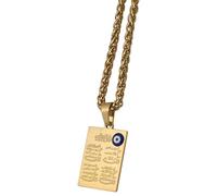 necklaces personalised necklace,Turkey Devil Eye Square Pendant Islam Muslim Allah Allah Necklace for Men Women 's Religious Amulet Jewelry