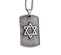 necklaces personalised necklace,Vintage Solomon Star of David Square Plate Pendant Men's and Women's Shield Jewelry Accessories Jewish Necklace