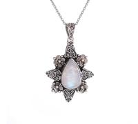 necklaces personalised necklace,Water Drop Shape Moonlight Crystal Stone Love Petal Pendant Necklace for Women Elegant Banquet Prom Dress Jewelry Girls Gift