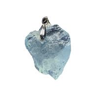 Necklaces Raw Aquamarine Stone Ocean Blue Aquamarine Crystal Jewelry For Women Men Beauty Healing Love Gift 20x17x8mm Beads Reiki Gemstone