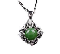 Necklaces Retro Minimalism Necklace Women's Accessories Jewelry Hotan Jasper Pendant Pendant 925 Silver