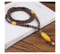 Necklaces Vintage Ethnic Style Lotus Ox Horn Wood Beaded Stone Pendants & Necklaces Statement Nepal Necklace Women Men Jewelry (Size : Style4)
