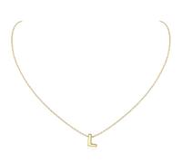 Necklaces Women Sterling Silver Initial L Charm Necklace Dainty Gold Name Jewellery Everyday Dating Prom Office Wearing