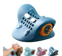 Neckline Massager, Neckline 4-in-1 Massager, with 3D Kneading & Heat, 26° Ergonomic Stretch - Your 4-in-1 Massagers, for Home, Office, Car Use (Dark Blue)