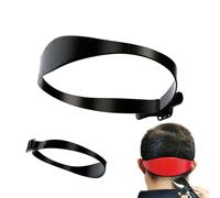 Neckline Shaving Template and Hair Trimming Guide,Home Hair Cutting Tool,Adjustable Silicone Curved Haircut Band for DIY Hair Cutting Creating Clean Straight Neck Hairline(Black)