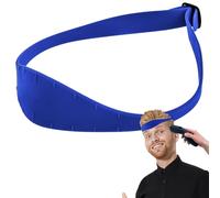 Neckline Shaving Template and Hair Trimming Guide, Silicone Curved Haircut Band for DIY Haircutting Creating Clean Straight Neck Hairline, Fade and Taper Guide for Hair Clippers (Blue)