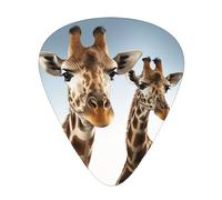 Necks Of Giraffe 12 Pack Guitar Plectrums With Storage Case, 0.46/0.71/0.96mm, Including Thin, Medium Thick Guitar Plectrums For Electric Guitars Bass Ukulele