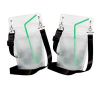 NeckSip BLANK Wearable Drink Pouches (12oz, 2pk, Lanyards-Black) - Perfect for DIY Projects, Custom Gifts, Travel, Parties, Art Parties, and Everyday Fun