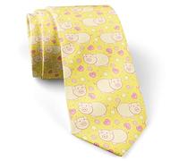 Necktie Cute Pigs On Cozy Scandinavian Skinny Ties Traditional Men'S Neck Tie Modern Formal Ties For Holiday Prom Celebration