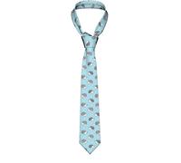 Necktie Lovely Hedgehog Men's Tie Skinny Necktie for Boys Printed Novelty Funny for Weddings Dances Party