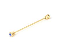 Necktie Tie Clip Clasp Barbell, Antique Gold Plated