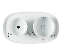 NECO ICHI CATS FIRST Necoichi Raised Cat Food Bowl, Stress Free, Backflow Prevention, Dishwasher and Microwave Safe, Lead & Cadmium Free, Made to FDA/EC&ECC European Standard (Cat, Complete Set)