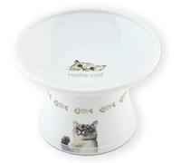 NECOICHI Extra Wide Raised Cat Food Bowl, Elevated, Prevent Whisker Fatigue (Nala Cat Limited Edition)