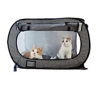 Necoichi Portable Stress Free Cat Cage, 1.32 kg, Black