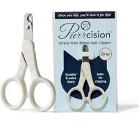 Necoichi Purrcision Feline Nail Clippers | Lever Principle Cat Nail Clipper | Butter-Smooth Cuts | Made in Japan, Seki Swordsmith Craftsman | Stainless Steel Cat Claw Trimmer for Indoor Cats (Gray)