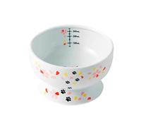 Necoichi Raised Cat Water Bowl, Elevated, with Measurement Lines, Dishwasher and Microwave Safe, No.1 Seller in Japan! (Cherry Blossom Limited Edition, Regular)