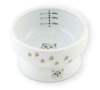 Necoichi Raised Cat Water Bowl, Elevated, with Measurement Lines, Dishwasher and Microwave Safe, No.1 Seller in Japan! (Nala Cat Limited Edition, Regular)