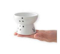 Necoichi Raised Mini Cat Food Bowl, Cat, 0.128 kg