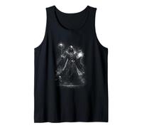 Necromancer Dark Wizard with Skeleton an Army Tank Top