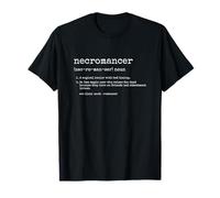 Necromancer Definition Funny Gaming Character Type Face T-Shirt