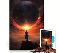 Necromancer Eclipse Jigsaw Puzzle for Teenagers 1000 Pieces Memory Gain Calm Relax Design Assembly Classic Gift (50x75cm)