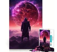Necromancer Fantasy Hard Jigsaw Puzzle for Adults 1000 Pieces Think Toy Peaceful Fun Clean Cut Fine Art Piece (38x26cm)