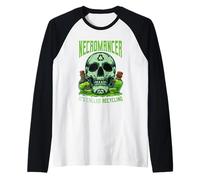Necromancer It's Called Recycling Roleplaying Game Funny RPG Raglan Baseball Tee