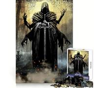 Necromancer on Graveyard 1000 Piece Jigsaws for Adults Puzzle Focus Brain Toy Quiet Fun Tight Edge Santa Wish Item (38x26cm)