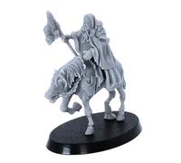 Necromancer on Horseback - Undead Wizard Miniature with Mount | 32mm Scale Fantasy Model for Tabletop RPGs & Wargames | Highlands Miniatures Licensed | Resin Unpainted Figure for DnD & Collectors