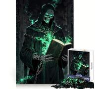 Necromancer's Forbidden Tome 1000 Piece Jigsaw Puzzles for Adults Memory Gain Peaceful Time Design Assembly Premium Gift (50x75cm)