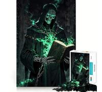 Necromancer's Forbidden Tome Jigsaw Puzzles for Teenagers 1000 Pieces Strong Logic Toy Shared Fun Clear Edge Lovely Present (38x52cm)