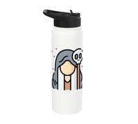 Necromancy Necromancer I Make Friends Stainless Steel Insulated Water Bottle