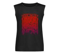 Necronomicon Ex Mortis Evil Dead Unisex Sleeveless T-Shirt Printed Tee Graphic Top Men Vest Tank Black Shirt L