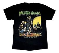 Necrophagia Season of The Dead'87 Death Possessed Morbid Men T Shirt Black