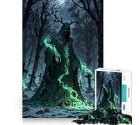 Necrotic Graveyard Revenant Hard Jigsaw Puzzle for Adults 1000 Pieces Think Toy Peaceful Fun Clean Cut Fine Art Piece (50x75cm)
