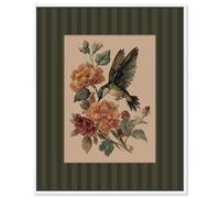 Nectar Harvest Canvas Print Botanical Art by Art Remedy, White Frame, 24 x 30