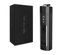 Nectar Hex Dry Herb Vape | Basic Kit + 2 Years Warranty | 2-in-1 Vaporiser with 24ct Gold Chamber, Fast Charging, Rapid Hybrid Heating, Adjustable Airflow, VapeSeal Mouthpiece and 60mins Usage