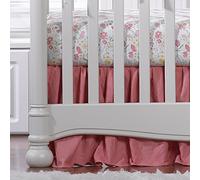Nectar Linen Crib Skirt with Soft Ruffle 16" Drop