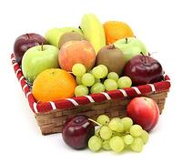 Nectarous Treat Fruit Basket - Fruit Gift Baskets and Gift Hampers with Next Day UK delivery with Personal Message attached