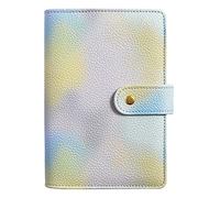 NectaRoy A6 Binder, Money Saving Wallet Binder Case, Silver 6 Ring Binder, Cash Stuffing Binder Notebook Personal Planner, Money Organiser Binder for Work and Travel, 5" x 7.5"